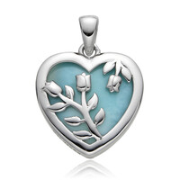 Pendentif en argent et Larimar