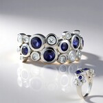 Anello in argento con Iolite
