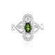 Anello in argento con Diopside Russo