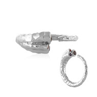 Anello in argento con Granato d’India