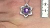Collar en plata con Amatista (de Melo)