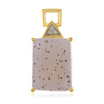 Ciondolo in argento con Agata Glitter