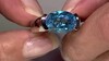 Anillo en plata con Topacio de Marambaia