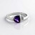 Anello in argento con Ametista Siberiana