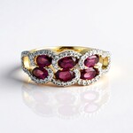 Anello in argento con Rodolite di Naktamunda