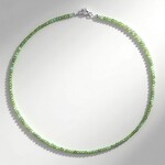 Collana in argento con Apatite Verde