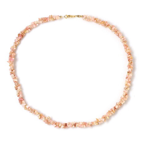Collar en plata con Ópalo rosa