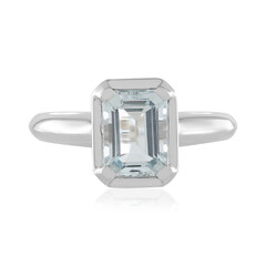 Anello in oro con Acquamarina Brasiliana