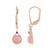 Orecchini in argento con Opale Rosa (KM by Juwelo)