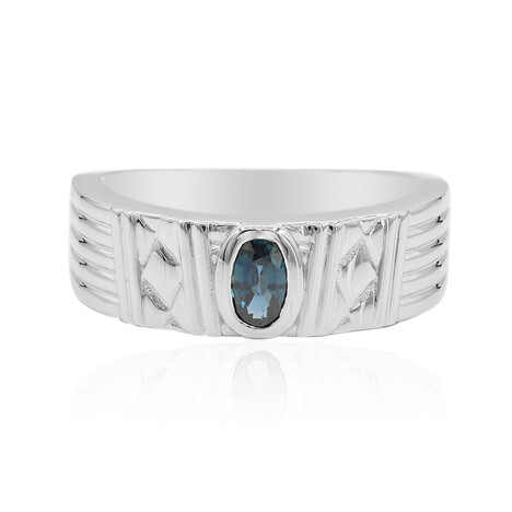 Blue Sapphire Silver Ring (VIENNA 1903)