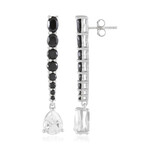 Boucles d'oreilles en argent et Topaze blanche