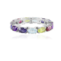 Anello in argento con Ametista Zambiana