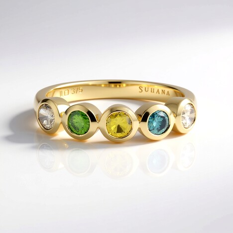 Anello in oro con Diamante Cioccolato I2 (SUHANA)
