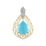 Pendentif en or et Turquoise Sleeping Beauty (Ornaments by de Melo)