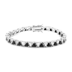 Bracelet en argent et Topaze blanche