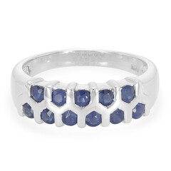 Anillo en plata con Zafiro de Laos