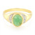 Bague en argent et Chrysoprase impériale