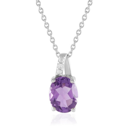 Amethyst-Silberhalskette