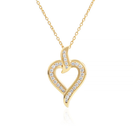 Zirkon-Silberhalskette