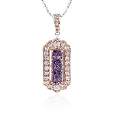 Amethyst-Silberhalskette (Dallas Prince Designs)