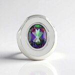 Ciondolo in argento con Topazio Mistico (MONOSONO COLLECTION)