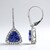 Boucles d'oreilles en or et Tanzanite AAA (CIRARI)