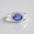 Anello in argento con Tanzanite