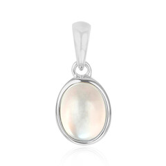 Zilveren hanger met een Tanzania Regenboog Maansteen