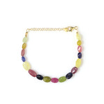 Fancy Sapphire Silver Bracelet