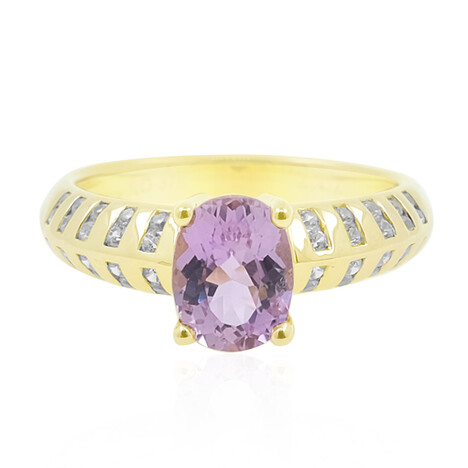 Bague en or et Kunzite AAA du Brésil (de Melo)