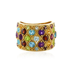 Swiss Blue Topaz Silver Ring