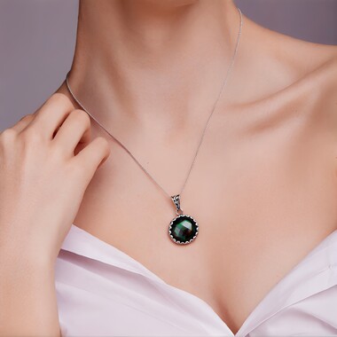 Colgante en plata con Cuarzo blanco (Art of Nature)