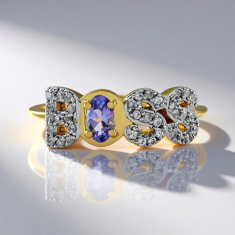 Anello in argento con Tanzanite (M de Luca)