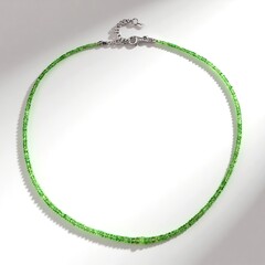 Collana in argento con Tsavorite del Kenya