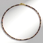 Collana in argento con Zircone Fancy