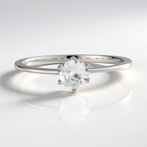 Anello in argento con Zircone