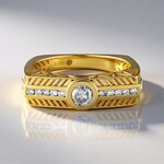 Anello in oro con Diamante I2 (I) (Ornaments by de Melo)