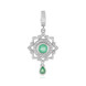 Colombian Emerald Silver Pendant