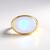 Anello in argento con Pietra di Luna Blu (KM by Juwelo)
