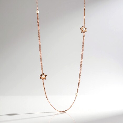 Collana in argento con Perla d'Acqua Dolce Bianca