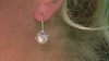 Pendientes en plata con Perla Ming púrpura