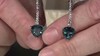 Pendientes en plata con Topacio azul de Londres (de Melo Essence)