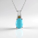 Collana in argento con Turchese Sleeping Beauty