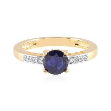 Blauer Madagaskar-Saphir-Silberring