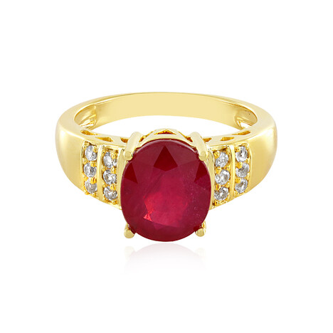 Anillo en plata con Rubí de Madagascar