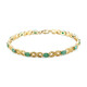 Brasilianischer Smaragd-Silberarmband
