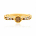 Gouden ring met een I2 Champagne Diamant (KM by Juwelo)