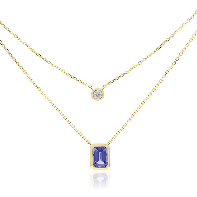 Collier en or et Tanzanite AAA (CIRARI)