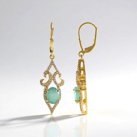 Orecchini in argento con Grandidierite