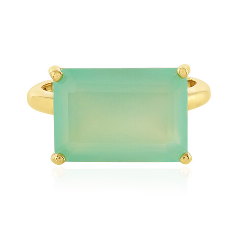 Aqua-Chalzedon-Silberring